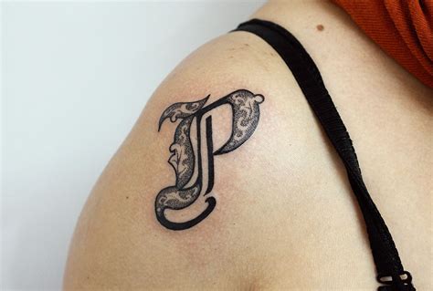 p tattoo designs|P letter tattoo